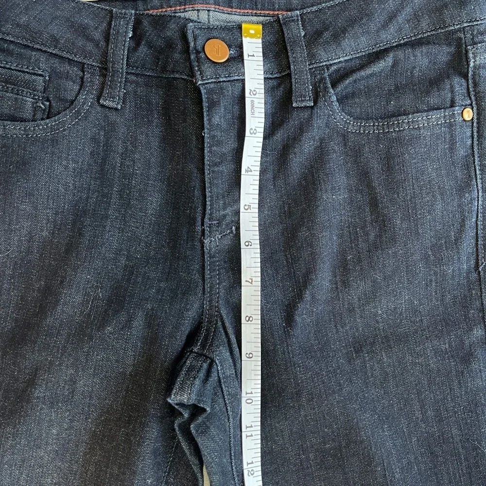 Anthropologie Pilcro Stet Flare Stretch Dark Wash Denim Jeans Women 28 x 32 Long